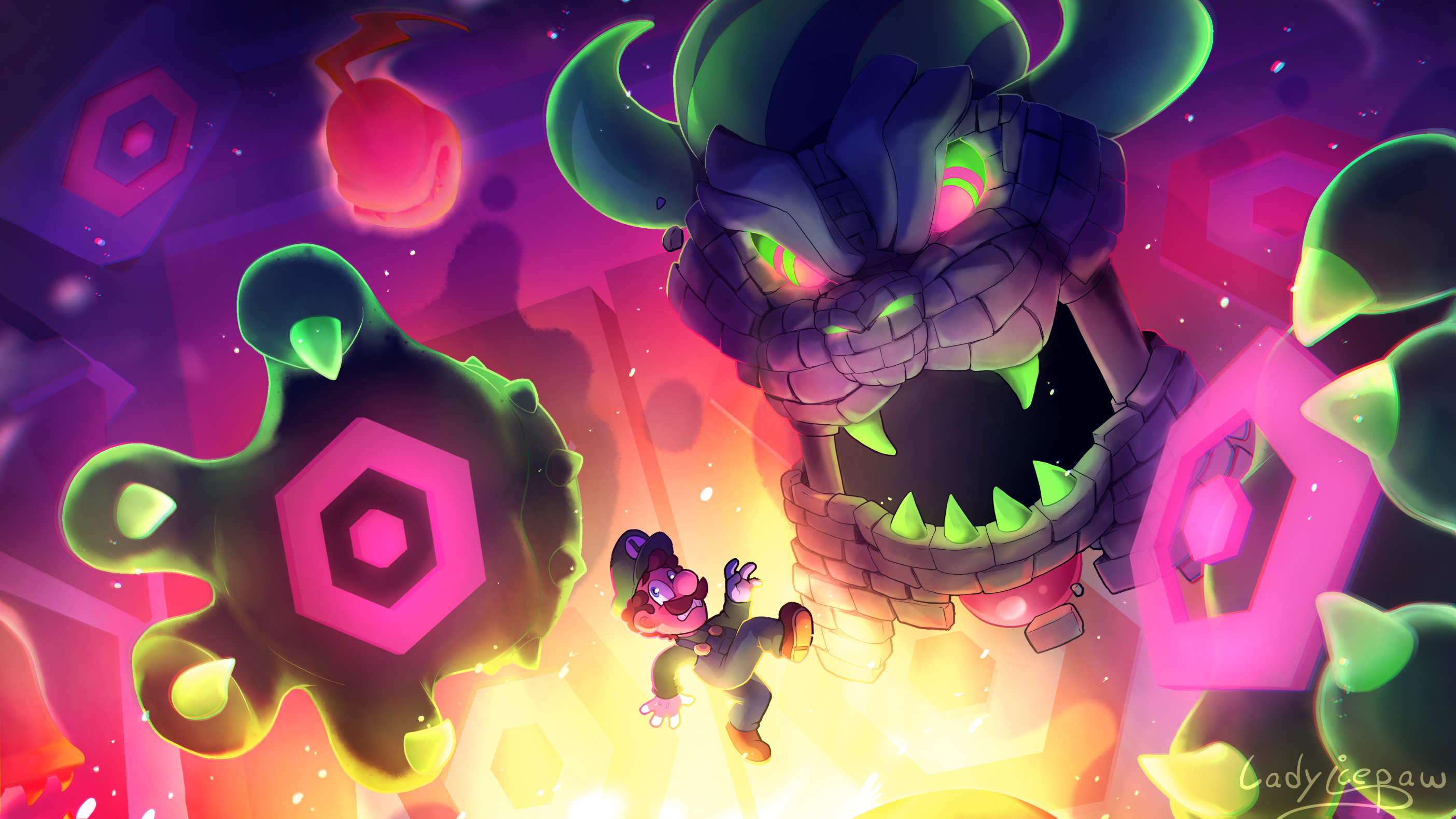Rage Stage - Super Mario Wonder fan art