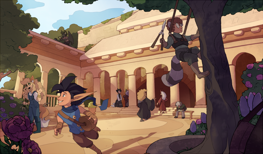 Royal courtyard - original work