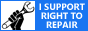 A sticker that says 'I support Right to Repair'!
